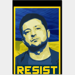 Zelensky Resist Posters and Art
